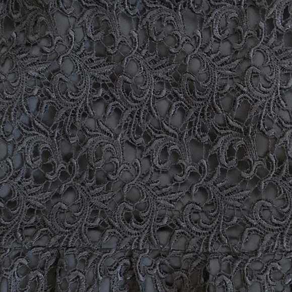 NWOT-   BLACK LACE FLOUNCE PENCIL SKIRT by WHBM - Picture 6 of 6